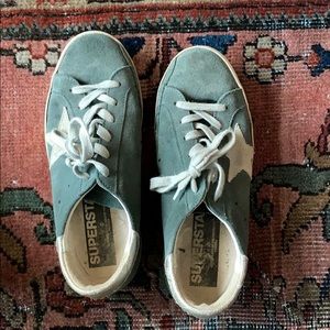 Golden goose green sneakers